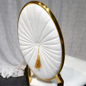 Chaises de salle à manger en acier inoxydable pour événements Mariages Fêtes-pour hôtels Banquets Restaurants Chaise de mariage en plastique - Product Image 3