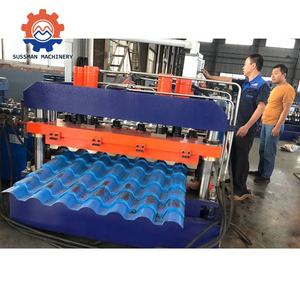 Afrika Markt Romantile-Typ Daachziegelmaschine Farbe Stahl Metall glasierte Fliesenrolle Formmaschine - Product Image 1