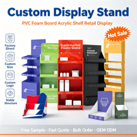 Support d'affichage portable moderne en PVC expansé de haute qualité, personnalisable, pour la promotion et la présentation de nouveaux produits