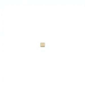 Vente en gros GOL Dtutu Boucles d'oreilles clous mini unisexe en or 9K, style japonais et coréen, KJ470, design carrés lisses, pierre Moissanite, tendance - Product Image 1