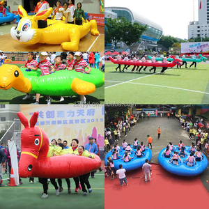 Inflatable trò chơi thể thao Tám Người bất tử qua biển xây dựng đội ngũ trò chơi Inflatable trò chơi tương tác cho sự kiện ngoài trời - Product Image 2