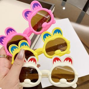 Moda tavşan kulaklar şekilli promosyon çocuklar güneş gözlüğü sevimli güzel parti iyilik toplu gözlük Gafas plaj güneş gözlüğü erkek kız - Product Image 1
