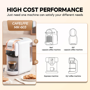 <span class=keywords><strong>Cafetera</strong></span> Espresso Semiautomática Inteligente CAFELFFE, 20 Bares de Presión, Eléctrica, Compatible con Múltiples Cápsulas y K-Cup - Product Image 5