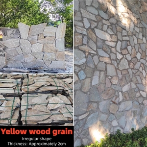 Tự nhiên không thường xuyên hình màu xanh <span class=keywords><strong>Slate</strong></span> nối đá Đánh Bóng Thân thiện với môi bền hiện đại ngoại thất & Nội Thất Tường Ốp tấm - Product Image 3