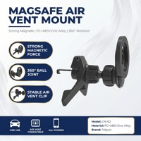 Support magnétique pour téléphone MagSafe pour grille d'aération de voiture, aimants 2000g, rotation à 360°, charge sans fil pour iPhone