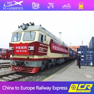 Cargo China To Uk Train Shipping Door To Door Rail Transport Railway Cargo Freight Forwarders From China To UK/Germany/France Europe Cheap Cost