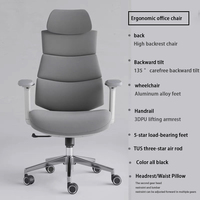 Haute Ehd confortable ergonomique course maille tissu chaise personnel meilleur dossier haut gris blanc maille chaises de bureau