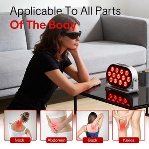 Thérapie par lumière rouge pour le <span class=keywords><strong>visage</strong></span>, panneau de thérapie par lumière rouge portable avec lunettes de protection, thérapie par lumière rouge infrarouge 660nm 850nm - Product Image 3