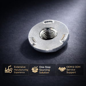 六角法兰焊接螺母 GB/T 13681.2 M3 公制钢制高精度全螺纹螺母，用于燃气安装 - Product Image 1