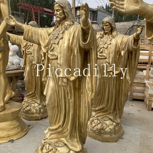 Escultura Religiosa Católica Personalizada de Cristo, Gran Escultura de Jesús en Latón y Bronce HOUN959 - Product Image 1