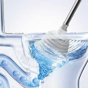 FF5128 salle de bain <span class=keywords><strong>cuisine</strong></span> bouché évier vidange piston haute pression poussée plongeant longue poignée caoutchouc tasse toilette plongeur - Product Image 4