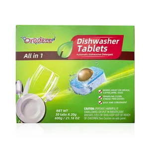 Groothandel Vaatwasser Afwasmiddel Tablet Tab Tabs Schoonmaken Afwas Geconcentreerde Spoelblok Wasmiddel Afwasmachine