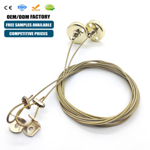 Nhà Máy Chất Lượng Tốt Nhất Tùy Chỉnh Dây Thép Sợi Dây Thừng Và Trần Tập Tin Đính Kèm Cáp Lugs Cho Trần Treo Hệ Thống - Product Image 1