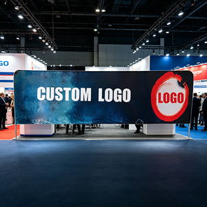 Soporte de Fondo de Tela Tensada Impermeable con Logotipo Personalizado de Fábrica en Oferta para Ferias Comerciales, Exposiciones y Eventos - Product Image 1