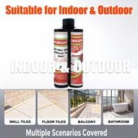 Scellant polyurée à séchage rapide, peinture imperméable pour la réparation des fuites de toiture, le remplissage des fissures de béton et la protection des joints de carrelage