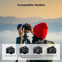 شاحن K&F Concept مزدوج الفتحات من نوع C مناسب لكاميرا كانون EOS 1100D، مع مجموعة بطاريات كاميرا قابلة لإعادة الشحن LP-E10 بسعة 1200 مللي أمبير في الساعة (قطعتان)