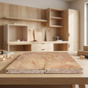 Tablero <span class=keywords><strong>OSB</strong></span> <span class=keywords><strong>de</strong></span> 20 mm para Fabricación <span class=keywords><strong>de</strong></span> Muebles y Decoración <span class=keywords><strong>de</strong></span> Interiores, <span class=keywords><strong>OSB</strong></span>/3 para Reducir el Tiempo y el Costo del Procesamiento Subsequentemente - Product Image 1