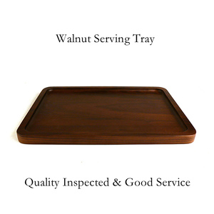 Bandeja <span class=keywords><strong>rectangular</strong></span> de madera de nogal para servir café y comida, de lujo, venta al por mayor - Product Image 2