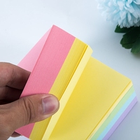 Lot de blocs-notes adhésifs arc-en-ciel mignons de haute qualité de la marque PinGlory, personnalisables avec logo, papeterie autocollante en gros