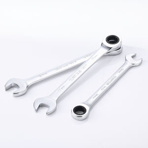 Kunci Pas Ratchet Dua Sisi Baja Krom Vanadium Berkualitas Tinggi dengan Lapisan Nikel Mutiara untuk Perbaikan Mobil - Product Image 1