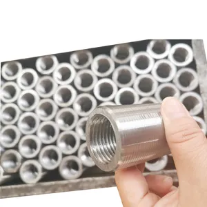 Acoplador de barra de refuerzo de acero de 16mm Acoplador de rosca de metal de carbono para construcción de edificios para hoteles e industrias Conector de barra de refuerzo