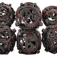 Jeu de dés polyédriques colorés en métal Xinshang pour Dungeons & Dragons RPG, Cthulhu DND