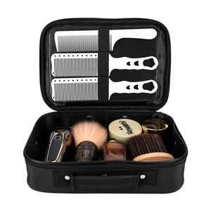 Kit d'outils <span class=keywords><strong>de</strong></span> <span class=keywords><strong>coiffure</strong></span> portable noir, sac <span class=keywords><strong>de</strong></span> rangement multifonctionnel pour coiffeur avec logo personnalisable, facile à transporter - Product Image 1