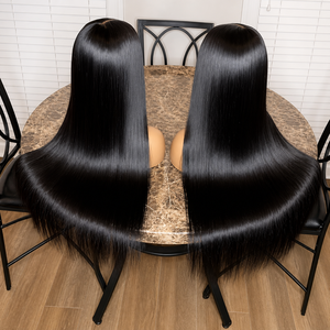 วิกผมตรงแบบ Bone Straight ทำจากผมแท้ 13x4 HD Lace Front ไม่ต้องใช้กาว  ถอนขนมาแล้ว  จัดเรียงเกล็ดผม  วิกผมตรงสำหรับ<span class=keywords><strong>ผู้หญิง</strong></span>ผิวสี  ขายส่ง - Product Image 3