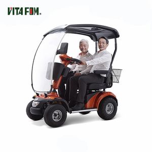 Vehículo eléctrico <span class=keywords><strong>de</strong></span> cuatro ruedas Scooter <span class=keywords><strong>de</strong></span> movilidad Ocio Cuatriciclo eléctrico Cuatriciclo con techo - Product Image 2