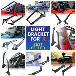 Supports de montage robustes pour barre lumineuse <span class=keywords><strong>LED</strong></span> de pare-brise pour Jeep Wrangler JL Gladiator JT 2018-2026 - Product Image 5