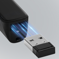 Télécommande de présentation sans fil rechargeable avec stylet tactile et pointeur télescopique avec affichage numérique