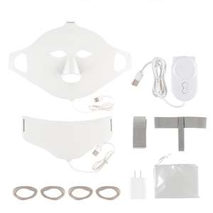 Máscara de Belleza LED para Rostro y Cuello, USB, Impermeable, 7 Colores, ABS/Goma, Blanqueamiento de la Piel, Rejuvenecimiento, Colágeno - Product Image 6