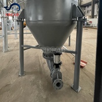 Ligne de transport pneumatique de poudre en phase dense et en phase diluée pour le transport de ciment en sacs de 1 tonne vers le stockage en silo