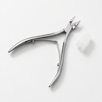 Kit de coupe-cuticules professionnel en acier inoxydable, directement de l'usine, pour l'élimination des peaux mortes et le façonnage des ongles, anti-éclats