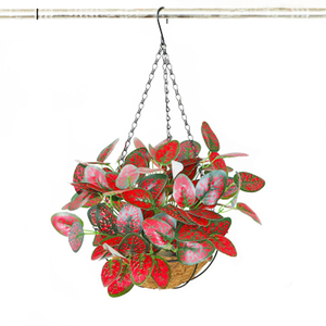 Grands paniers suspendus de 24 pouces pour plantes, <span class=keywords><strong>pots</strong></span> de fleurs, jardinières en fil métallique avec doublure en coco pour plantes artificielles, extérieur, intérieur, vert - Product Image 2
