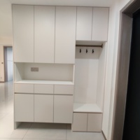 Meuble de rangement à chaussures en mélamine, style minimaliste, entrée, hall d'entrée, multifonctionnel, anti-poussière