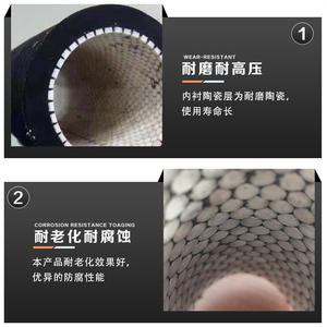 Fabricant de revêtements de tuyaux en caoutchouc-céramique résistant à l'usure pour machines d'injection de charbon pulvérisé/sable pour les sidérurgies - Product Image 3