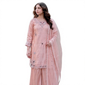 PRESENTING 3 PIECE STYLISH <b>TOP</b> PLAZAA AND DUPATTA WITH BEAUTIFUL EMBROIDERY WORK - Product Image 1