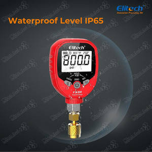 Elitech PT-500 & PT-800 <span class=keywords><strong>Wireless</strong></span> HVAC Digital <span class=keywords><strong>Manifold</strong></span> Gauge Set Com Clipe De Temperatura Removível - Product Image 5
