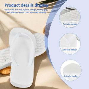 Tongs d'hôtel de haute qualité, colorées, nouveau design, pour la plage, l'été, décontractées, plates, antidérapantes, pour intérieur et salle de bain, avec semelle en éponge de 3 mm - Product Image 3