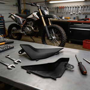 Juego de cubiertas delanteras derecha e izquierda de PP negro para la serie SMART, compre el par con la sección delantera izquierda y obtenga descuento por compra al por mayor - Product Image 2