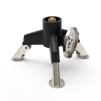 Réchaud de camping portable Orangegaz, support trépied pliable avec allumage piézoélectrique, cartouche de butane à montage latéral, fabriqué en Corée