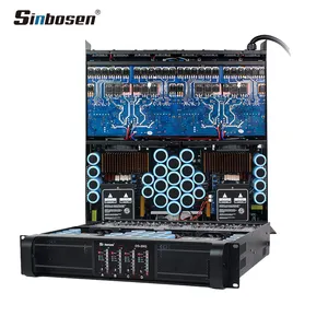 Sinbosen power supply 110/220v 20000q d20k class d dj power amplifier 4 channel