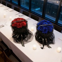 2026 Neues Geschenkprodukt 8 Blumen Glitzer-Rosenstrauß mit Geschenktüte Valentinstag Hochwertige Langlebige Kunststoff-Rosen