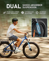 1000W usine en gros VTT électrique Ebike 48V moteur sans balais cadre en acier au carbone batterie au Lithium vélo tout-terrain 26"