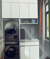Évier de buanderie moderne en pierre écologique de 1,2 m avec planche à laver pour balcon extérieur et salle de bain