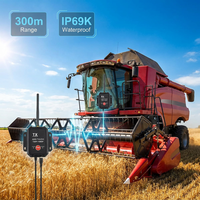 Émetteur-récepteur vidéo sans fil étanche IP69K 300M 2,4 GHz pour caméra de recul et moniteur 1CH 7 pouces – Système embarqué