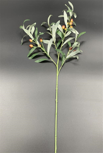 QSLH-VF005 all'ingrosso piante artificiali oliva 4 rami con frutta <span class=keywords><strong>ramo</strong></span> di <span class=keywords><strong>ulivo</strong></span> steli <span class=keywords><strong>ramo</strong></span> di <span class=keywords><strong>ulivo</strong></span> artificiale per la decorazione - Product Image 4