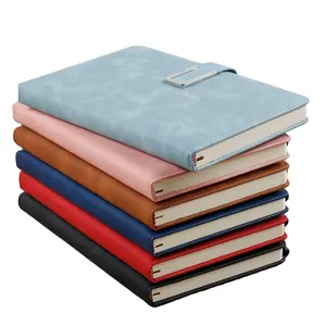 A5 Business Soft Leather Notebook Thick Notepad For Work And Meeting Record Office Diary Promotion Notebooks