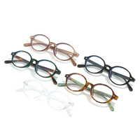 Montures de lunettes vintage inspirées du streetwear coréen, anti-lumière bleue, à motif géométrique, monture carrée intégrale, forme ovale, verres en PC